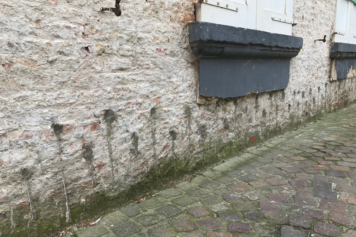 injecting walls against rising damp
